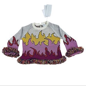 NWT Stella McCartney Girls Priscilla Flame Sweater